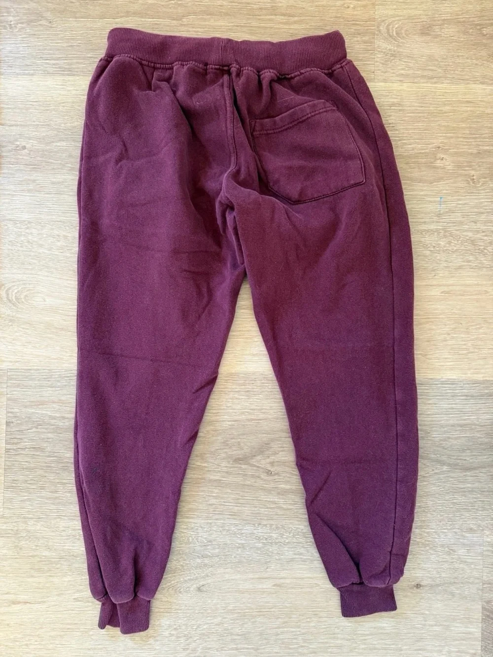Fashion Nova Men Burgundy Jogger Sweatpants Small Fleece